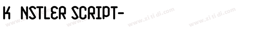 Künstler Script字体转换